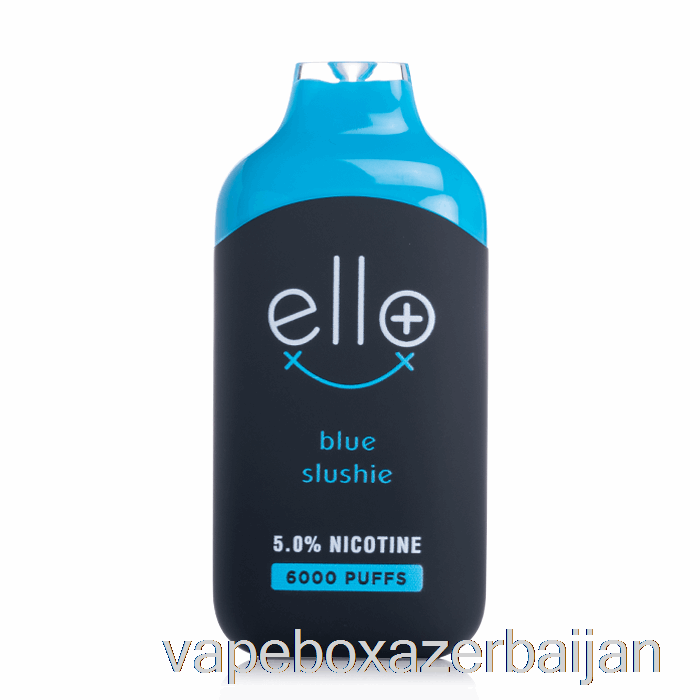 Vape Baku BLVK ELLO Plus 6000 Disposable Blue Slushie Ice